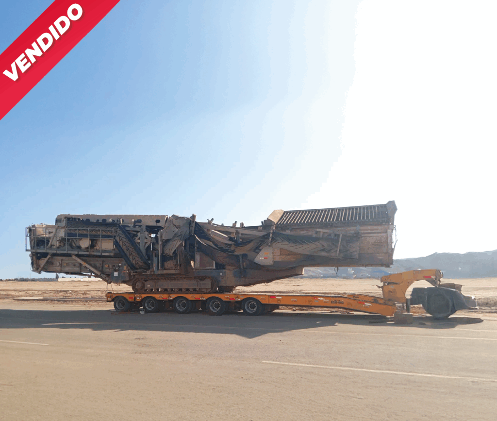 Zaranda vibratoria sobre Orugas Metso ST4.8